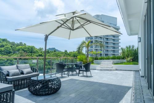 阳台/露台, 三亚君吉海景酒店 (Sanya Junji Seaview Hotel) in 三亚 阳台/露台, 三亚君吉海景酒店 (Sanya Junji Seaview Hotel) in 三亚