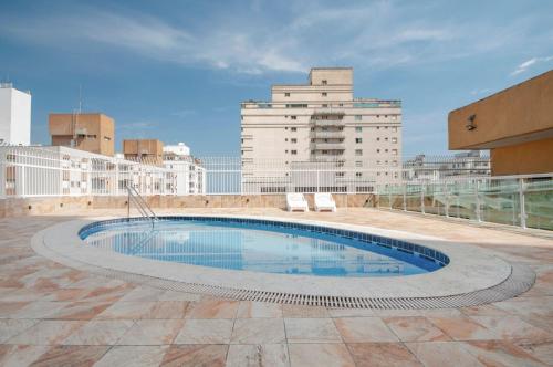 游泳池, Flat no Boulevard Center com Piscina e Sauna in 巴拉豐達 游泳池, Flat no Boulevard Center com Piscina e Sauna in 巴拉豐達