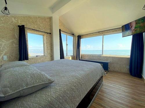 Bed, Penthouse con Vista al Mar in Boca de Aroa Bed, Penthouse con Vista al Mar in Boca de Aroa