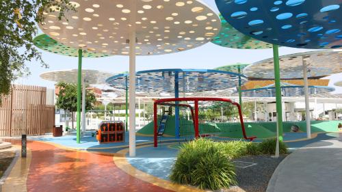 Playground, Chic 2BR Oasis Masdar City Escape in Khalifa City Playground, Chic 2BR Oasis Masdar City Escape in Khalifa City