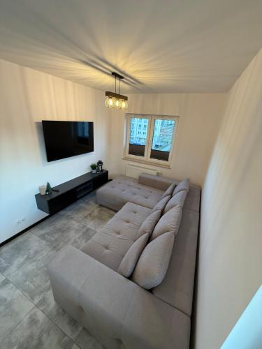 Sala de estar / sala de TV, OPTIMUM Apartamenty in Lostowice Sala de estar / sala de TV, OPTIMUM Apartamenty in Lostowice