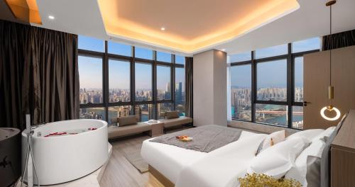 View, Yunmu International Hotel (Chongqing Jiefangbei Pedestrian Street Store) in Chongqing View, Yunmu International Hotel (Chongqing Jiefangbei Pedestrian Street Store) in Chongqing