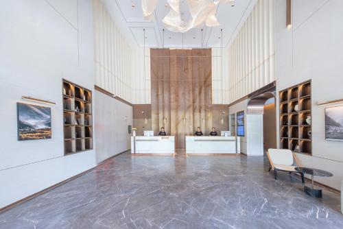 Lobby, Atour Hotel Wuhan Optics Valley Technology Expo Center High-tech Park in Wuhan Lobby, Atour Hotel Wuhan Optics Valley Technology Expo Center High-tech Park in Wuhan