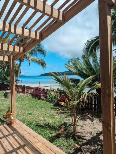 Balcony/terrace, Vavau Beachfront Villas in Utungake Balcony/terrace, Vavau Beachfront Villas in Utungake