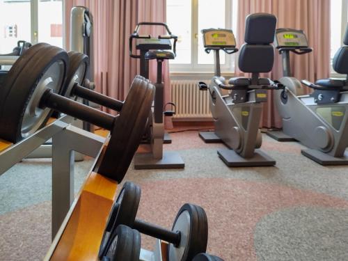 Fitness center, Golf Hotel Des Alpes in Samedan Fitness center, Golf Hotel Des Alpes in Samedan