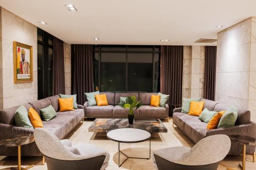 Empfangshalle, Riviera Royal Hotel in Conakry Empfangshalle, Riviera Royal Hotel in Conakry