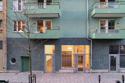 Exterior view, High standard apartment close to metro in Solna Exterior view, High standard apartment close to metro in Solna