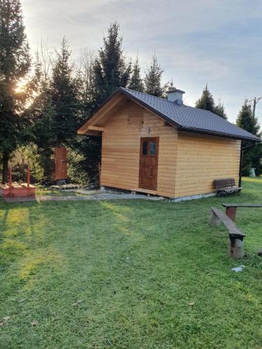 Szauna, Domek w Bieszczadach u Ani Apartament 3 in Uherce Mineralne Szauna, Domek w Bieszczadach u Ani Apartament 3 in Uherce Mineralne