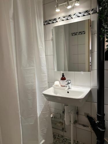 Bathroom, Charming 1-Bedroom Apartment with FREE Parking in Aabyhoj Bathroom, Charming 1-Bedroom Apartment with FREE Parking in Aabyhoj