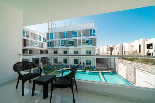 Kilátás, Sky Star Hotel free shuttle to Hurghada City center in Sahl Hasheesh Kilátás, Sky Star Hotel free shuttle to Hurghada City center in Sahl Hasheesh