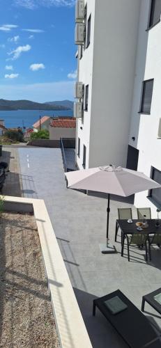Balkong/terasse, Apartment Gabrijel in Okrug Gornji Balkong/terasse, Apartment Gabrijel in Okrug Gornji