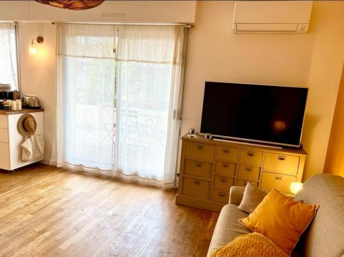 Face à la plage STUDIO avec grande terrasse au calme