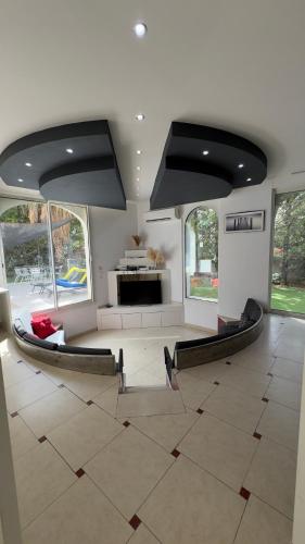 Shared lounge/TV area, Villa piscine confort, barbecue 4 etoiles in Saint-Just Shared lounge/TV area, Villa piscine confort, barbecue 4 etoiles in Saint-Just
