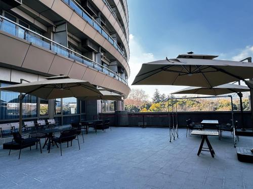 Balcony/terrace, Lemon Hotel – Hangzhou West Lake Fengqi Road in Hangzhou Balcony/terrace, Lemon Hotel – Hangzhou West Lake Fengqi Road in Hangzhou