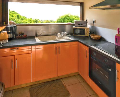 cuisine, Bungalow confortable a Bouillante avec vue sur la mer in Bouillante cuisine, Bungalow confortable a Bouillante avec vue sur la mer in Bouillante