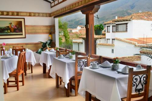 Restaurant, Hotel Villa del Angel in Villa De Leyva Restaurant, Hotel Villa del Angel in Villa De Leyva
