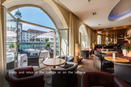Bar/lounge, Hotel des Balances in Luzern Bar/lounge, Hotel des Balances in Luzern