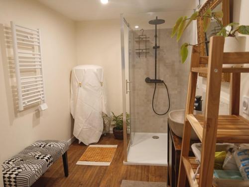 Fürdőszoba, Chambre d'hôtes (Chambre d'hotes) in Sauveterre-De-Comminges Fürdőszoba, Chambre d'hôtes (Chambre d'hotes) in Sauveterre-De-Comminges