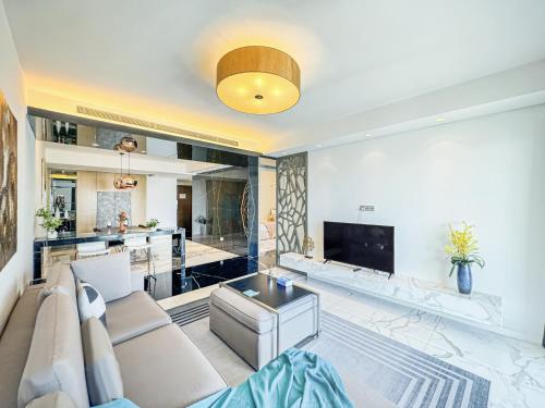 Felles stue/TV-område, 上海Tyms服务式公寓 in Shanghai Felles stue/TV-område, 上海Tyms服务式公寓 in Shanghai