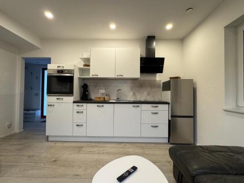مطبخ, Ferienwohnung Schulz, tiny House, Schwaben Oase in جامرتينجن مطبخ, Ferienwohnung Schulz, tiny House, Schwaben Oase in جامرتينجن