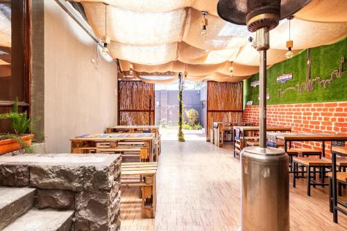 ห้องอาหาร, Blue house La Floresta in เอลคีรอน ห้องอาหาร, Blue house La Floresta in เอลคีรอน