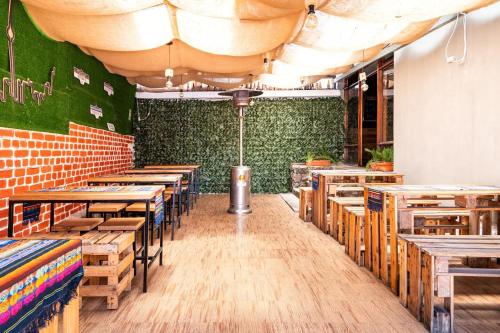 ห้องอาหาร, Blue house La Floresta in เอลคีรอน ห้องอาหาร, Blue house La Floresta in เอลคีรอน