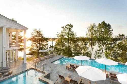 Kilátás, Manoir Hovey, Relais & Chateaux in North Hatley (QC) Kilátás, Manoir Hovey, Relais & Chateaux in North Hatley (QC)