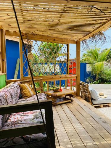Balkon/terasa, The WildSide Aruba Caribbean Cabanas in Savaneta Balkon/terasa, The WildSide Aruba Caribbean Cabanas in Savaneta