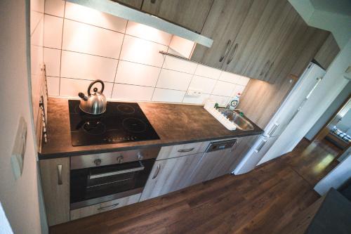 ห้องครัว, Apartmán U Mravence (Apartman U Mravence) in เรชโกวิเชอ อาโมคราโฮรา ห้องครัว, Apartmán U Mravence (Apartman U Mravence) in เรชโกวิเชอ อาโมคราโฮรา