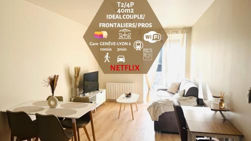 Facilities, Le Dolcevita Magnifique T2 a 10min de la gare a pieds in Bellegarde-sur-Valserine Facilities, Le Dolcevita Magnifique T2 a 10min de la gare a pieds in Bellegarde-sur-Valserine
