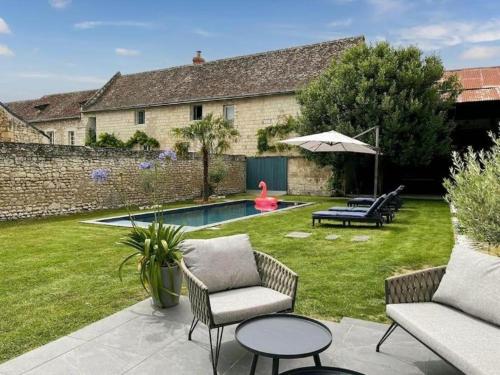 外部景觀, Maison de village sud Touraine avec piscine proche Chinon Azay in 克旺尼斯托 外部景觀, Maison de village sud Touraine avec piscine proche Chinon Azay in 克旺尼斯托