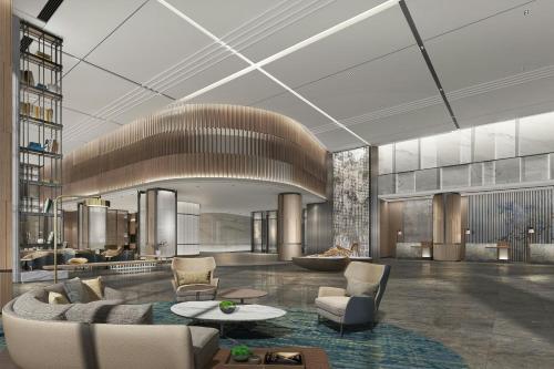 Lobby, Courtyard by Marriott Beijing Changping in Changping District Lobby, Courtyard by Marriott Beijing Changping in Changping District