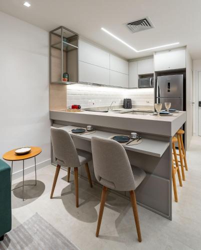 Kitchen, Ape Aconchegante | Piscina, Sauna e Metro 350m in Laranjeiras Kitchen, Ape Aconchegante | Piscina, Sauna e Metro 350m in Laranjeiras