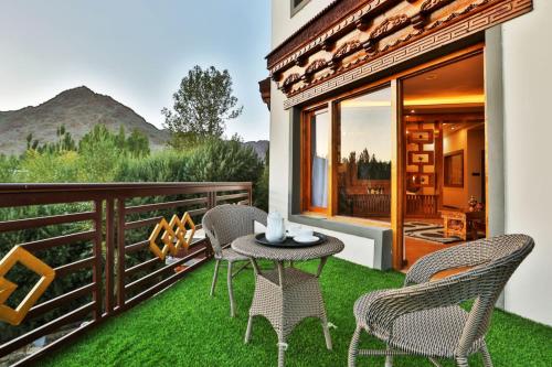 Balcony/terrace, The Kart Sey Ladakh in Leh Balcony/terrace, The Kart Sey Ladakh in Leh