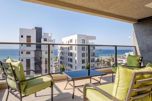 Terraza/balcón, Balfour sea view city center in Nahariya Terraza/balcón, Balfour sea view city center in Nahariya