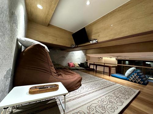 Közös társalgó / TV, Nomad Live Hostel in Busan Közös társalgó / TV, Nomad Live Hostel in Busan