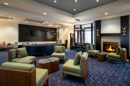 Előcsarnok, Courtyard by Marriott Worcester in Worcester (Massachusetts) Előcsarnok, Courtyard by Marriott Worcester in Worcester (Massachusetts)
