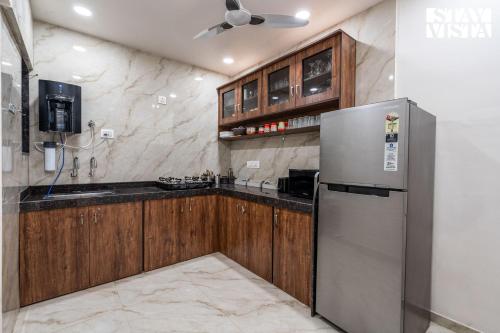 keuken, Serenity Skies Apartment with Pool by VEO - Part of StayVista in Anandvalli keuken, Serenity Skies Apartment with Pool by VEO - Part of StayVista in Anandvalli