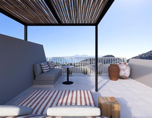 Balcony/terrace, Irini Mare Hotel in Adelianos Kampos Balcony/terrace, Irini Mare Hotel in Adelianos Kampos