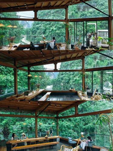 قاعة للمآدب, Yangshuo 1Q84 Tree Hotel in Yulong River قاعة للمآدب, Yangshuo 1Q84 Tree Hotel in Yulong River
