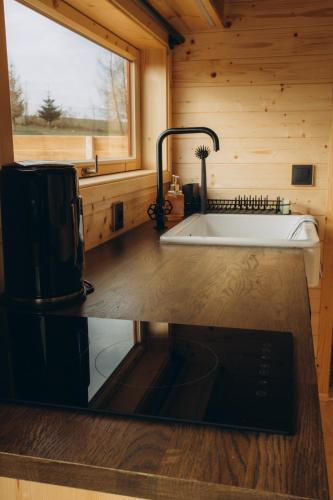 Konyha, Tiny house s wellness in Nove Hrady U Skutce Konyha, Tiny house s wellness in Nove Hrady U Skutce