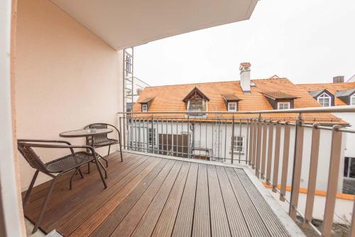 Balkon/teras, Hotel Freischutz in Landshut Balkon/teras, Hotel Freischutz in Landshut