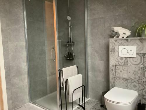 Zuhanyzó, B&B Schaliëndak (B&B Schaliendak) in Kortenberg Zuhanyzó, B&B Schaliëndak (B&B Schaliendak) in Kortenberg