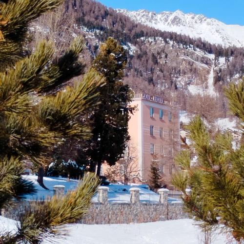 Exterior view, Golf Hotel Des Alpes in Samedan Exterior view, Golf Hotel Des Alpes in Samedan