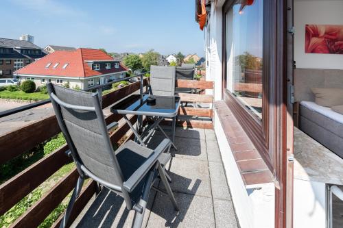 Erkély/terasz, Quartier No 6 Apartment 15 in Büsum Erkély/terasz, Quartier No 6 Apartment 15 in Büsum