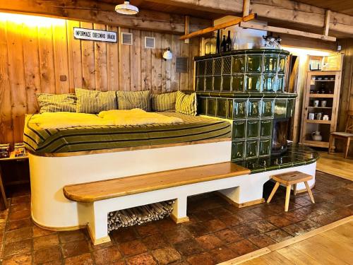 صالة مشتركة/ منطقة التلفزيون, Chalupa Luisko in Destne V Orlickych Horach صالة مشتركة/ منطقة التلفزيون, Chalupa Luisko in Destne V Orlickych Horach