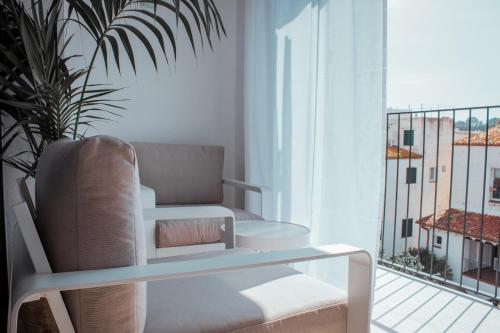 شرفة/ تراس, Hotel Boutique Es Blau in Cadaques شرفة/ تراس, Hotel Boutique Es Blau in Cadaques