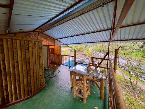 Balcony/terrace, Los Pinos EcoHotel in Ibague Balcony/terrace, Los Pinos EcoHotel in Ibague