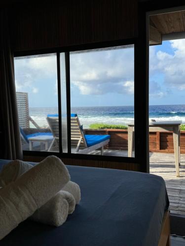 Uitzicht, Vahaui Paradis in Rangiroa Uitzicht, Vahaui Paradis in Rangiroa