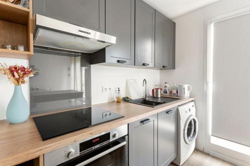 廚房, Bel appartement calme à Bois-Colombes (Bel appartement calme a Bois-Colombes) in 布瓦科隆布 廚房, Bel appartement calme à Bois-Colombes (Bel appartement calme a Bois-Colombes) in 布瓦科隆布